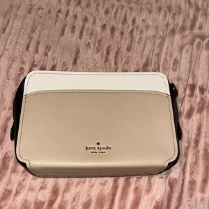 Kate Spade Beige and White Crossbody Bag